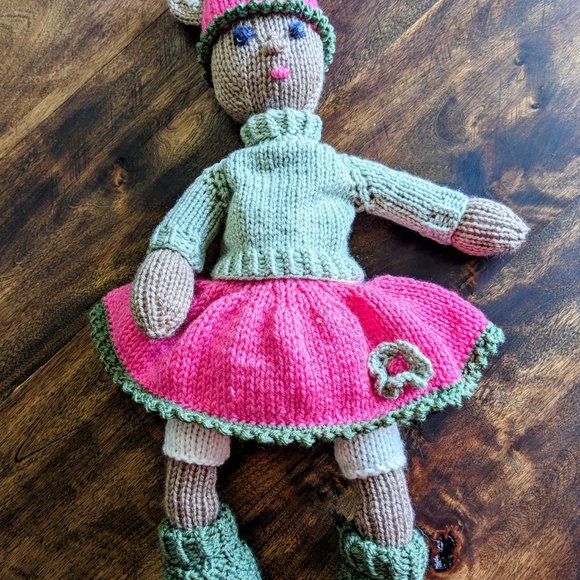 Meet Rose - Hand made Tricot doll baby birthday gift 20 inches - - Picture 5 of 5